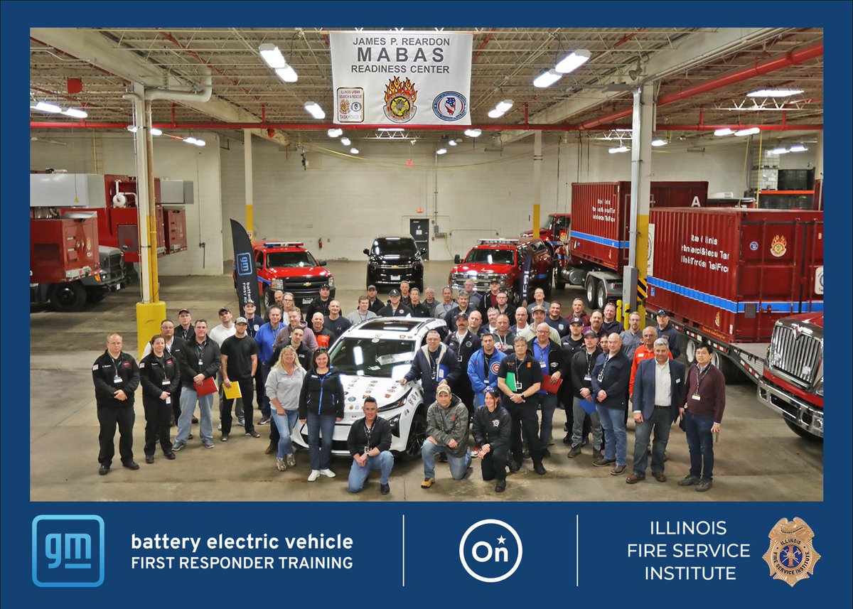 Just got a picture from the GM electrical vehicle emergency response workshop that conducted last month.