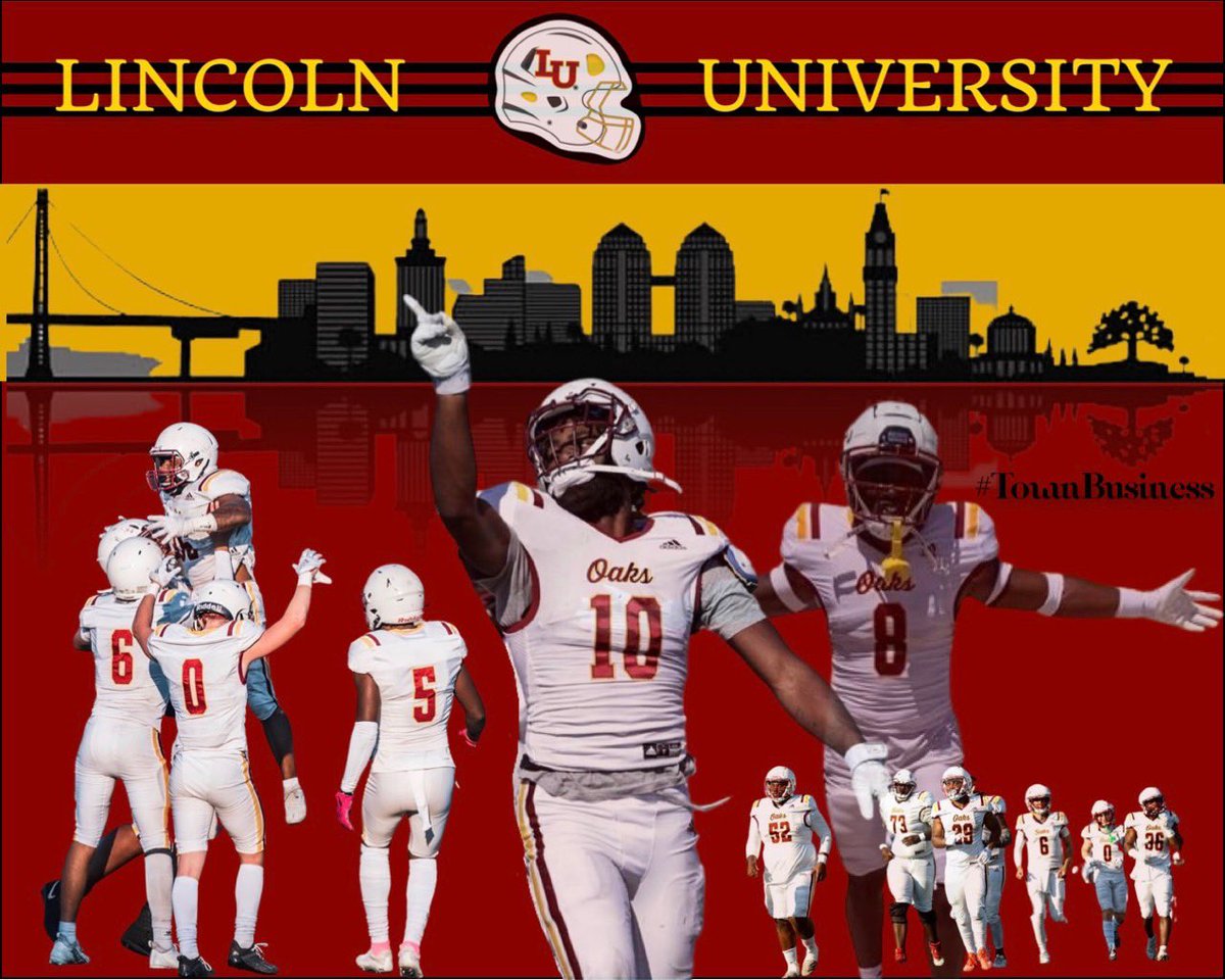 God is great!!! After a great conversation with @CoachPatHen I am blessed to receive an offer from Lincoln University! <a href="/oaksfb/">Lincoln University Football</a> @Coach_RobAdan <a href="/SBCCFootball/">SBCC Football</a>