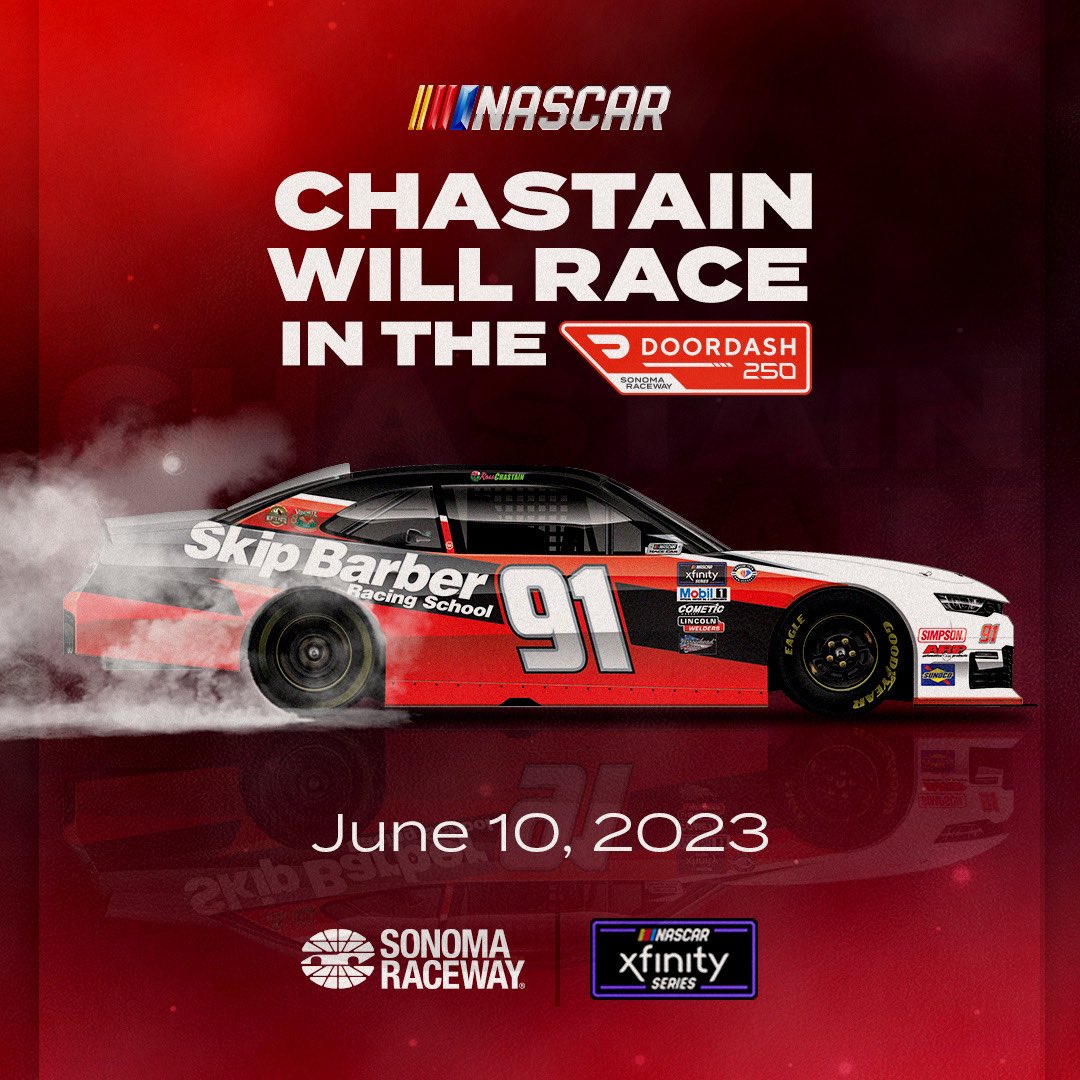 The 𝒋𝒖𝒊𝒄𝒚 news is out! 🍉

The Melon Man is ready to slice through the competition TWICE in Sonoma. In addition to the #ToyotaSaveMart350, Ross Chastain will race in the NASCAR  Xfinity Series #DoorDash250 on June 10!

📰: bit.ly/413g2eR
🎟️: bit.ly/23NXS