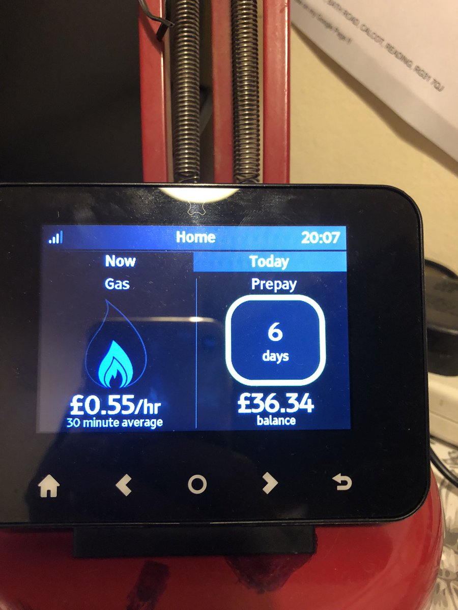 clairestoppers's tweet photo. @BritishGasHelp can you please help my pre pay gas smart meter appears to be faulty. It shows 2 days gas if I unplug it it then shows 6 days and it won’t count down https://t.co/PefmEs1BPW
