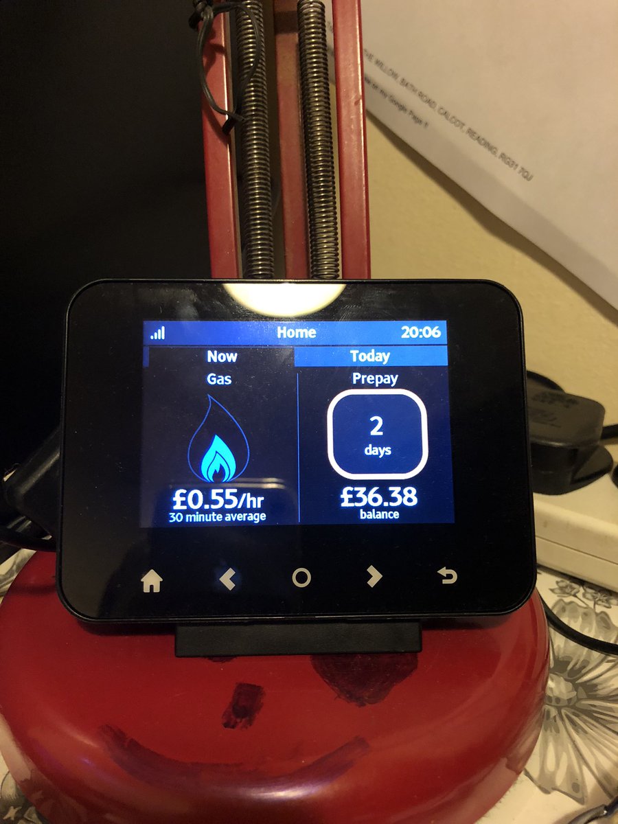 clairestoppers's tweet photo. @BritishGasHelp can you please help my pre pay gas smart meter appears to be faulty. It shows 2 days gas if I unplug it it then shows 6 days and it won’t count down https://t.co/PefmEs1BPW