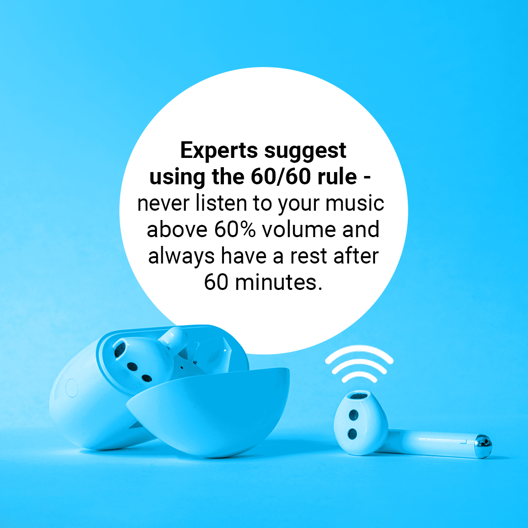RestorEar's tweet photo. Be sure to never listen to music above 60% volume &amp; take a break after 60 minutes! 👂 🎧 #HearingTip

Pre-order #ReBound to help minimize #hearing damage after exposure for added peace of mind. Save 20% with the promo code "hearwell20" &amp; get FREE shipping! https://t.co/AvFzPV6opI https://t.co/lYXRbKdXKX