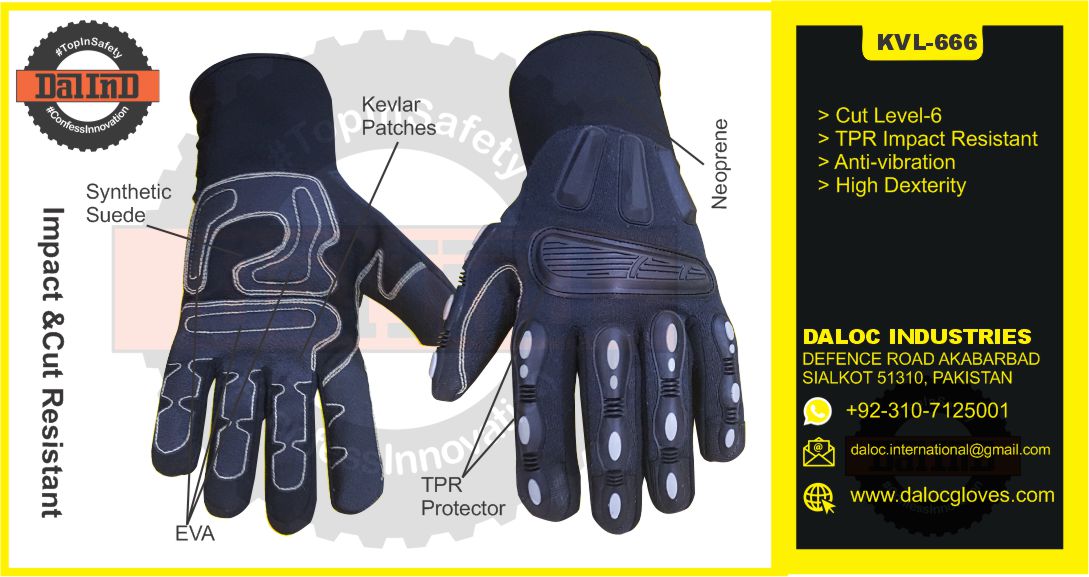 dalocgloves's tweet photo. Highl impact, cut resistant and anti vibration gloves with TPR high density inject provides greater protection from hand work injuries. A perfection gloves for excellent protection level https://t.co/RPsNrmUhIV