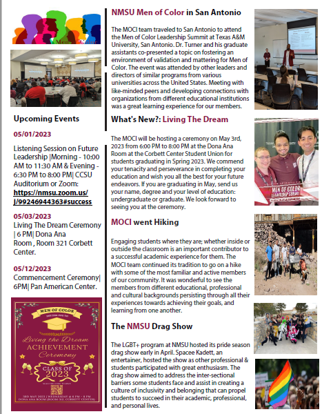 Catch up with the NMSU MOCI Newsletter for May