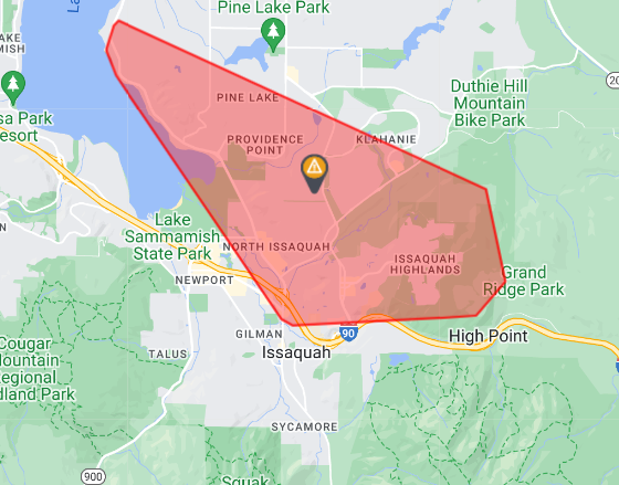 City of Issaquah (@cityofissaquah) on Twitter photo Power is out to about 5,250 <a href="/PSETalk/">Puget Sound Energy</a> customers in Issaquah.
Reminder: Only call 911 if safety is at risk. Report and view outage status here: bit.ly/2RF1Jh5 Power is out to about 5,250 <a href="/PSETalk/">Puget Sound Energy</a> customers in Issaquah.
Reminder: Only call 911 if safety is at risk. Report and view outage status here: bit.ly/2RF1Jh5