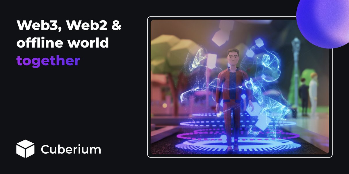 👾 What makes Cuberium unique?

Cuberium combines real &amp; virtual worlds to create a metaverse that's a hotbed for businesses!

🛍 go shopping
🍔 order food
⚽ watch sports 
🎬 catch movies 
🚕 take rides with Bolt/Uber

ALL inside Cuberium!

Stay tuned, cause more to come ⏳
