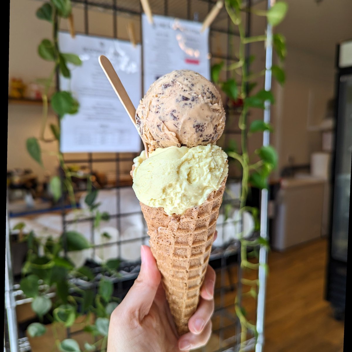New month, new flavours There's a short period of time where thet overlap and you can get epic combos like this: April's Friendchip Goals and May's Korean Banana Milk. If you wanna grab this, come quick! May flavours are rolling in fast.