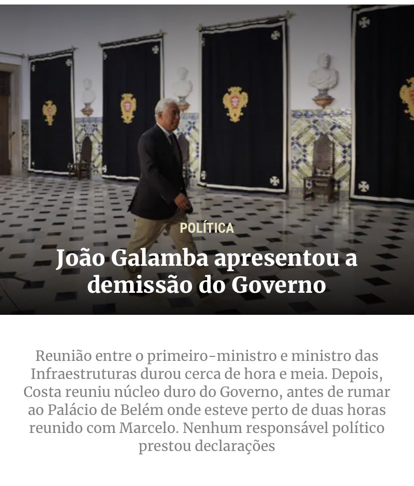 Sigam tudo no direto do <a href="/expresso/">Expresso</a> 

expresso.pt/politica/2023-…