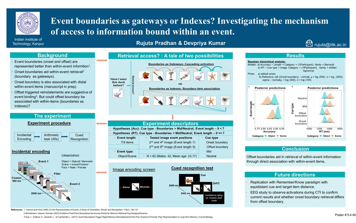 rujuta_pradhan's tweet photo. Thanks #LEARNMEM2023 for the amazing opportunity to share this piece of work with the memory world. Amazing conference! https://t.co/3Z2qf45bqw