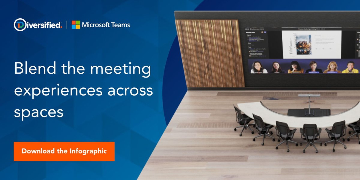 garryakrause's tweet photo. Are your meeting rooms consistent across your organization?

Learn how Diversified and @MicrosoftTeams can help transform any meeting room, into an easy-to-manage space:  https://t.co/L3RH9R31gb 

#MicrosoftTeams #MeetingRoomExperience #HybridMeeting https://t.co/tDfM4EKbNg