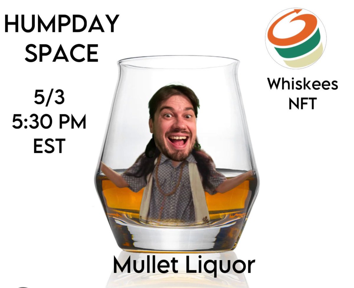 MaraMareNFT's tweet photo. 🐪 Humpday Space is getting Tipsee with Whiskee NFT @WhiskeesNFTs maybe MulletLiquor @NFTCreativeCA 🥃
$NFTC #CardanoADA 
Listen live 👇

https://t.co/j4o80cUjGN https://t.co/vf6xTYvFxV