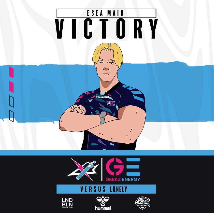 Geekz North win vs Lqnely in the <a href="/ESEA/">ESEA League</a> Main with 16:8 on Ancient! GGWP! 
Currently the boys are now 3:3.

#BEAGEEK #GEEKZENERGY