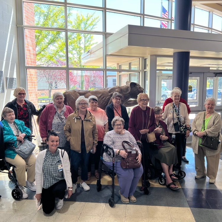 AfftonHS's tweet photo. We were excited to welcome our friends from The Village at Mackenzie Point to our cafeteria for lunch today. Mr. Ludwig and a group of students made regular visits to their place all school year, so we're happy they got to come to our place this time! #afftonlearns https://t.co/UQXNpV09vn