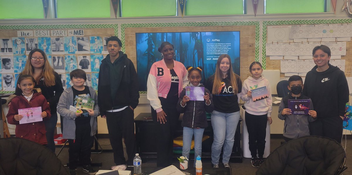 jghsace1's tweet photo. Congratulations to all our 3rd grade authors from Moffitt Elementary. Our 11th grade students worked hard on creating lessons to expand their writing skills. It paid off! We had 19 published authors who received their books today. https://t.co/naNgYiywdb