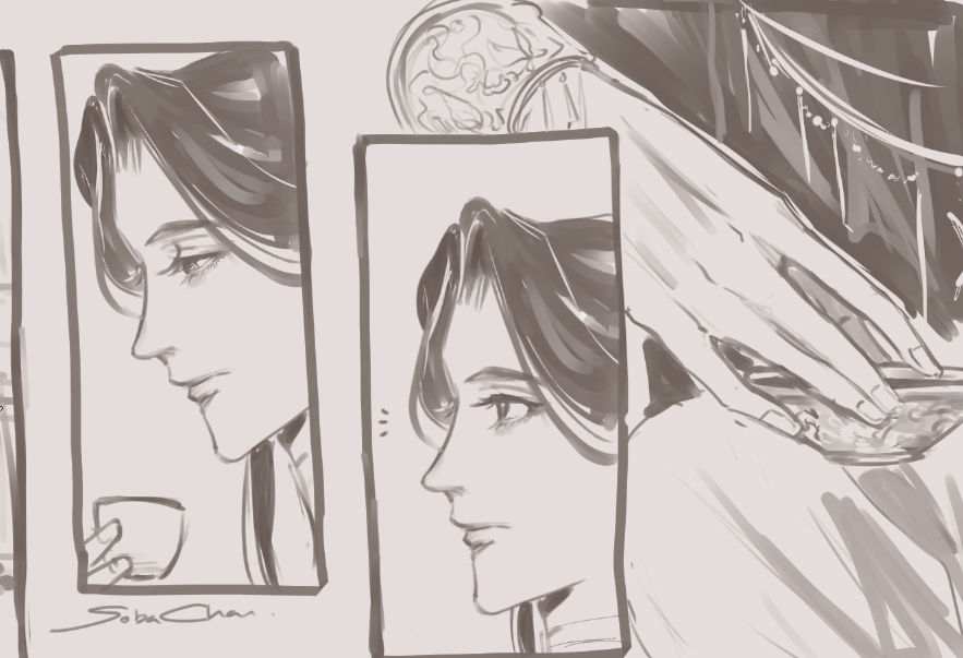 I have a need to draw the side story snippets. W.I.P #花城 #天官赐福 #TGCF #HuaCheng #xielian #hualian #HeavensOfficialBlessing