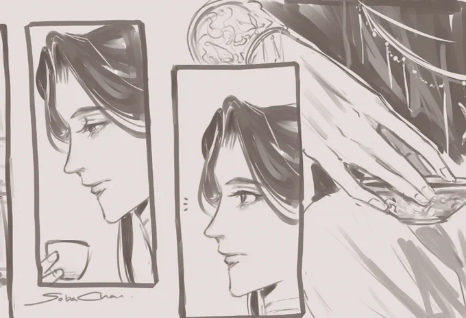 I have a need to draw the side story snippets. W.I.P  #花城 #天官赐福 #TGCF #HuaCheng #xielian #hualian #HeavensOfficialBlessing