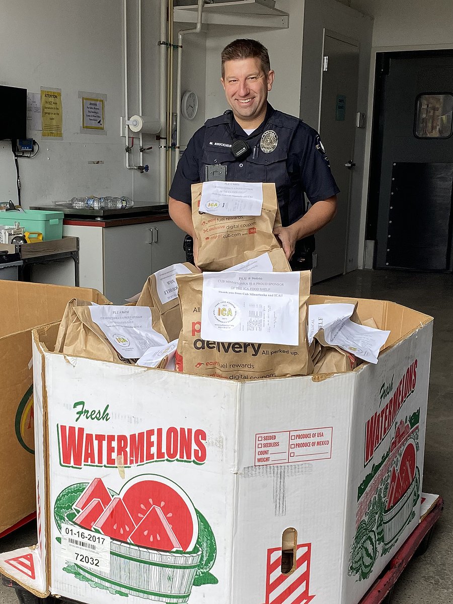 mtkapd's tweet photo. All we can say is WOW. You came out big Saturday for #StuffTheSquad for @ICAFoodShelf filling five squads with 1,988 lbs of food and $211 in cash donations. Thank you for making a difference in our community. #mtkaproud https://t.co/lA4YlWw3qX