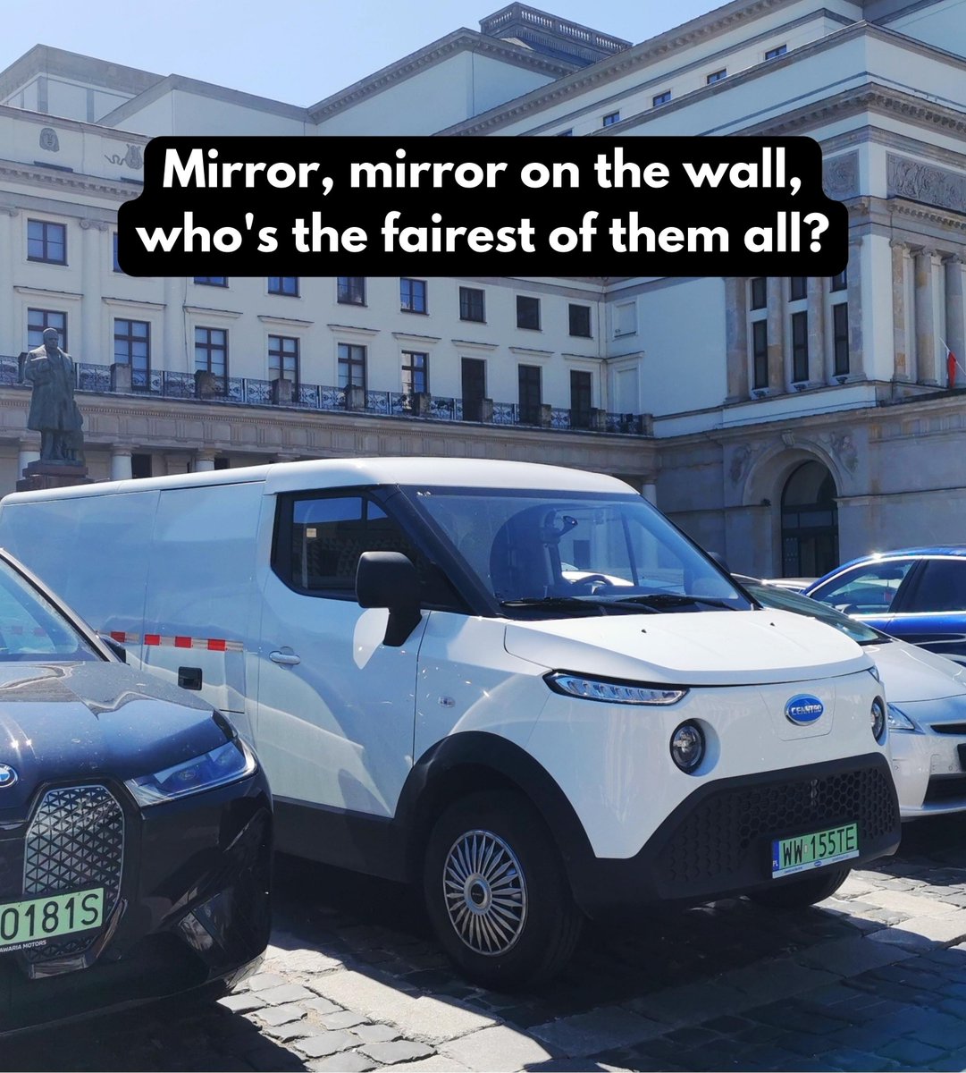 Mirror, mirror on the wall, who's the fairest of them all? 🥳🚚🥳 #cenntro #cenn #logistar #cenntroev #cenntroelectric #ls260#electricvehicle #electriccar #ZeroEmissions #easydrive