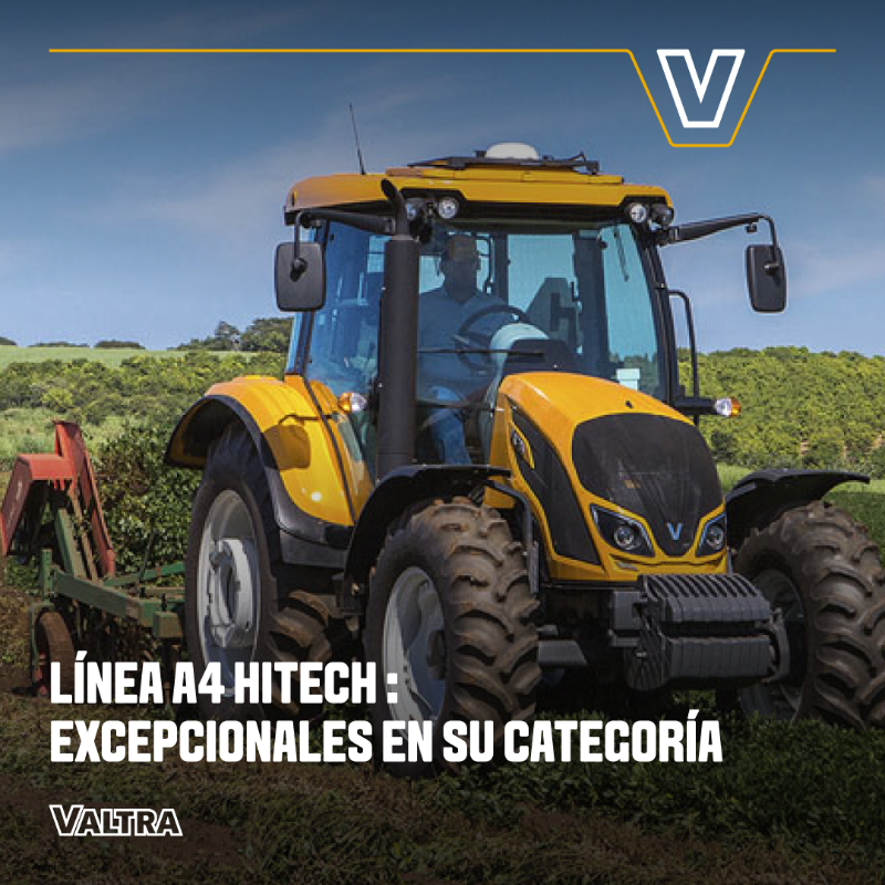 ValtraArgentina's tweet photo. La Línea 🅰4️⃣ 🅷🅸🆃🅴🅲🅷 de Valtra posee la combinación ideal entre la potencia del motor AGCO Power y la eficiencia de la transmisión HiTech4 PowerShift, lo que hace que este tractor sea excepcional en su categoría.
.
#Valtra #TractoresValtra #AgcoPower #Tractores