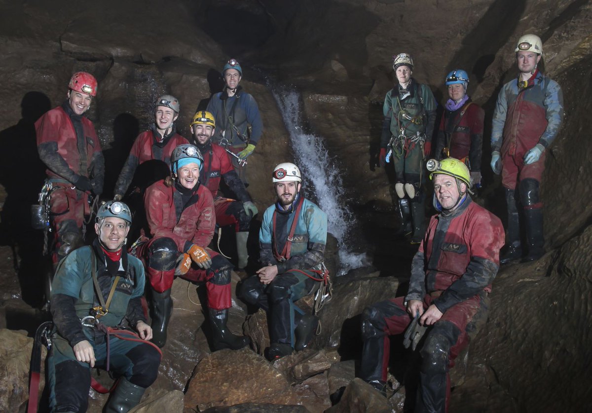 YorkCavingClub's tweet photo. Great to return to the Peak District again. A couple of cracking trips into JH and Peak Cavern. Thanks to Technical Speleological Group - TSG Caving for hosting us and Louise and Alastair for route guidance.

#caving #peakdistrict #peakcavern https://t.co/l38Hw2rbXU