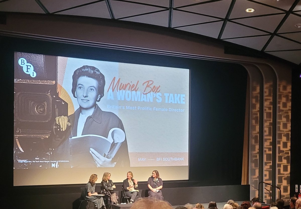 What a ruddy brilliant talk! Thank you @_CarolMorley and the panel for bringing #MurielBox to life. May is going to be very Box-y indeed: you can find me @BFI if you need me ❤️