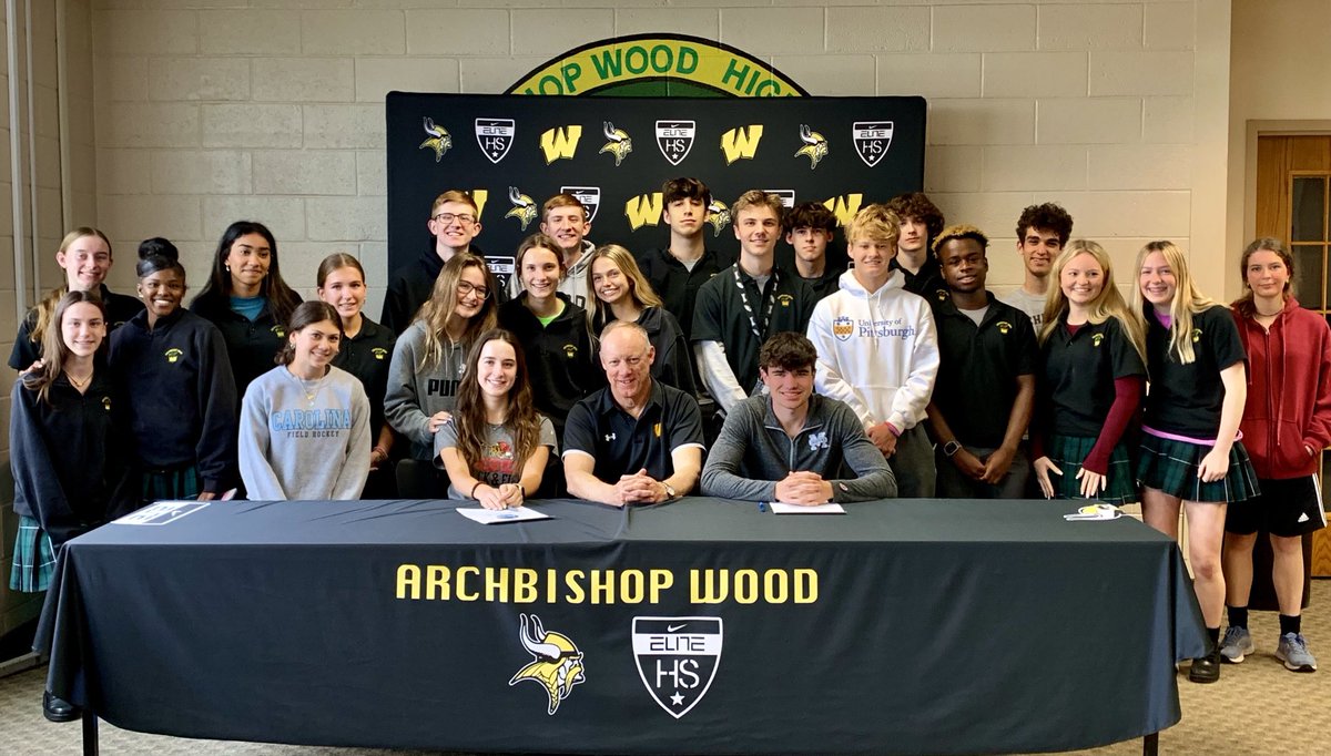 Wood_Vikings's tweet photo. Congratulations to the amazing family, coaches and friends of Colby Micheels and Sarah Demore who have supported them through the years!  ⁦@ArchbishopWood⁩ https://t.co/9Njsvv9CN7
