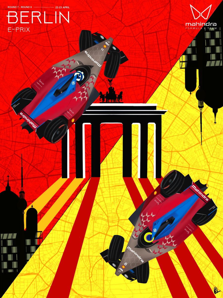 ragstrokes_'s tweet photo. Missed posting the #BerlinEPrix poster on Twitter. But better late than never 😅
@MahindraRacing @LucasdiGrassi @oliverrowland1 
-
#ABBFormulaE #Mahindra #Motorsport #smsports #SportsIllustrated https://t.co/rTQUy4sbu6