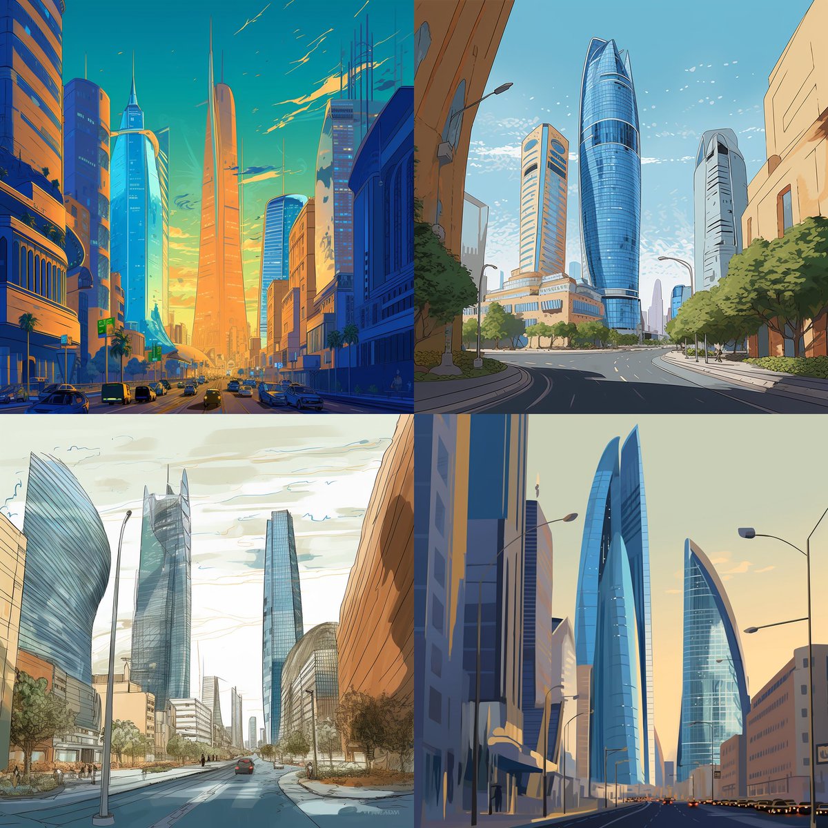 A2Alturki's tweet image. من الممكن أن يأخذنا الذكاء الصناعي في رحلة ملهمة إلى مستقبل الرياض المعماري!  من خلال تحليل المعالم الحالية مثل برج المملكة وبرج الفيصلية وKAFD ، يولد الذكاء الاصطناعي تصميمات ذات رؤية تمزج بين التقاليد والابتكار.  استكشف هذه الأمثلة المثيرة للتفكير وتخيل الإمكانيات اللامحدودة …