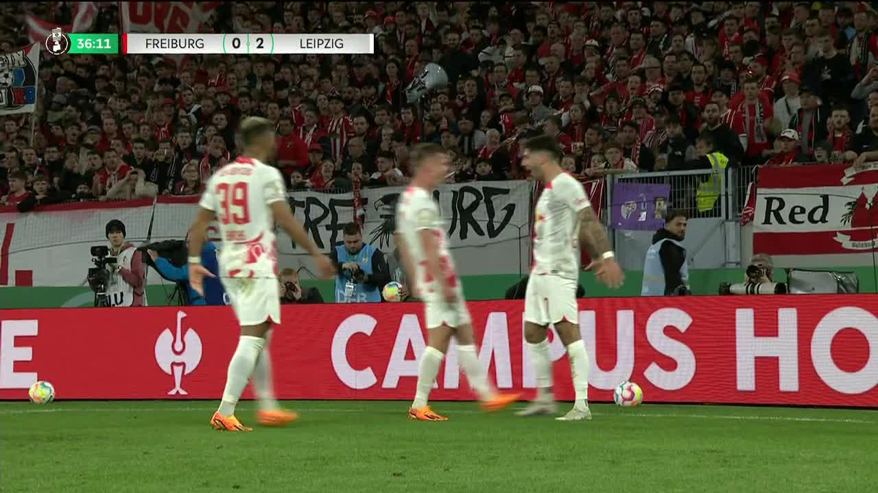 Leipzig are tearing Freiburg apart 🔥

Szobozslai hits the siuuuuuu 😂”