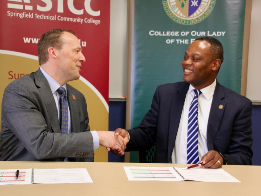STCC and @elmscollege have created an affordable and seamless pathway for students to transfer into the Biology Program at Elms. Thank you to Elms for continuing a longstanding partnership. Read more about the agreement: stcc.edu/about-stcc/new…