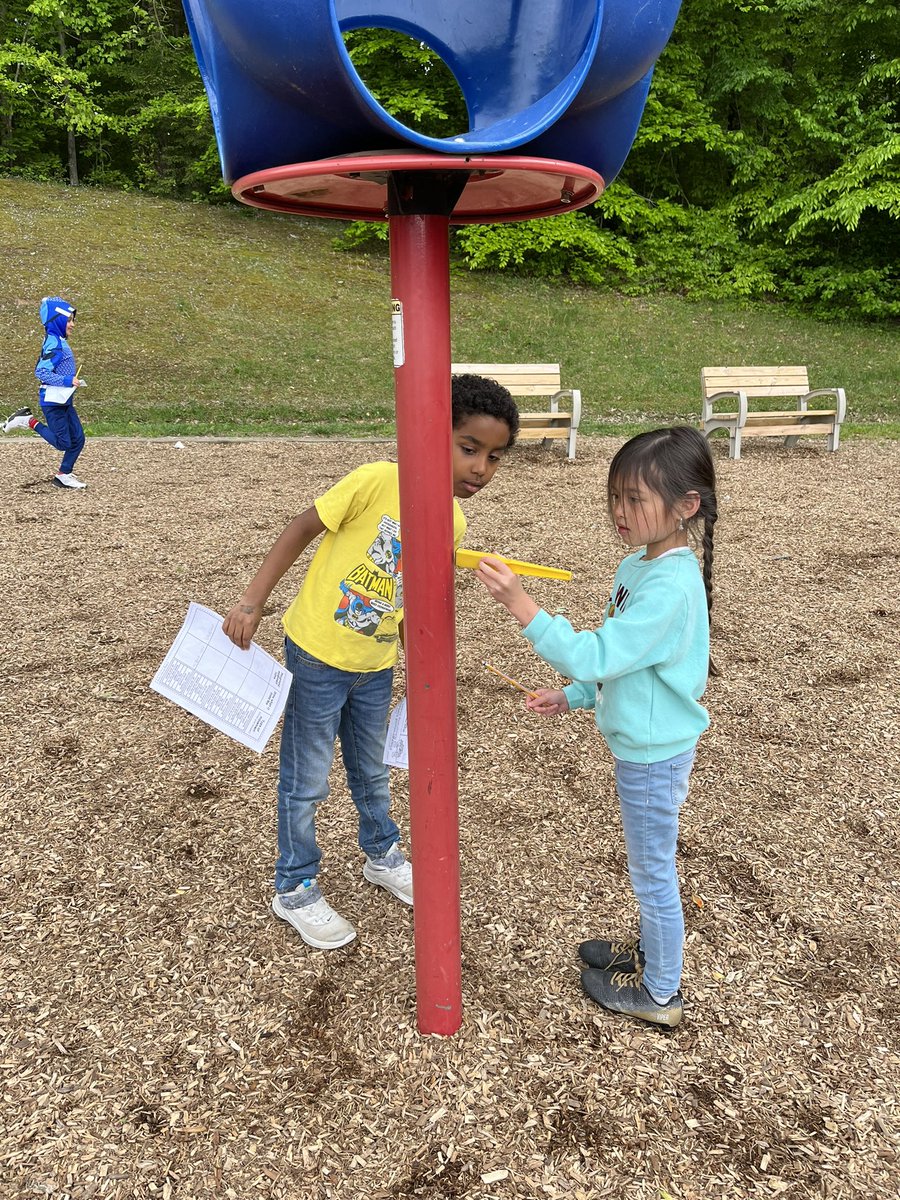 MsVH2ndgrade's tweet photo. In science we are learning about different types of forces and force in our lives. We tested out playground equipment to see the different force you apply and what items are magnetic or not. They made wonderful connections to the standards and lives!🤙🏼 #lrespride @LakeRidgeES https://t.co/q9tkVyvxv8