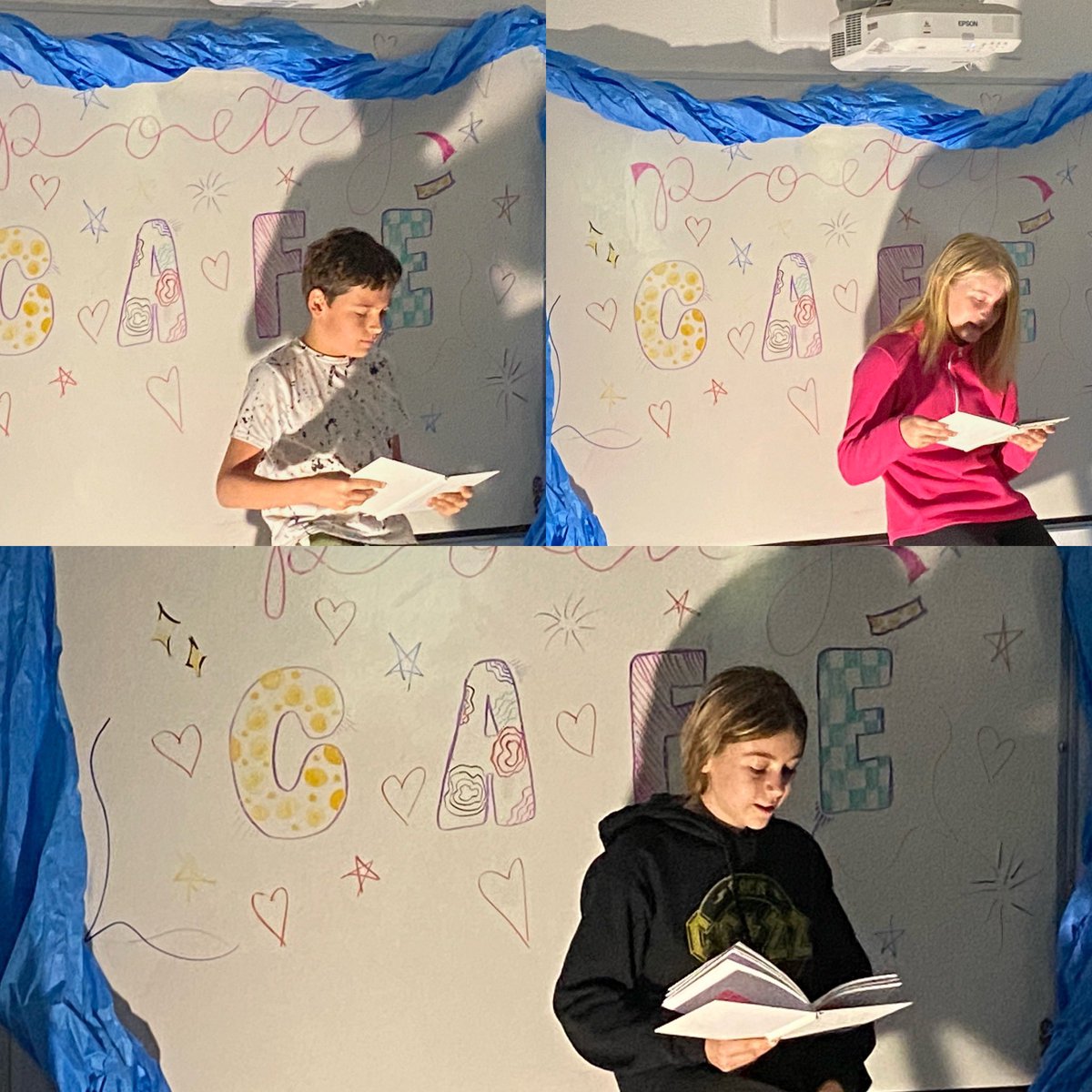 Fifth grade had a poetry cafe to celebrate their hard work creating various forms of poems last week! #EPSAchieves #WestBayWay