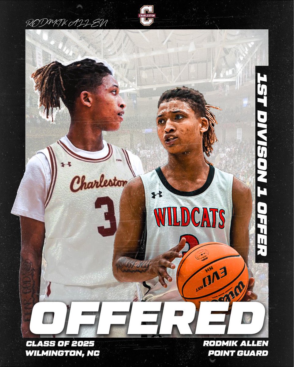 Congratulations to <a href="/AllenRodmik/">Rodmik Allen</a> for picking up his first Division 1 offer from the College of Charleston!