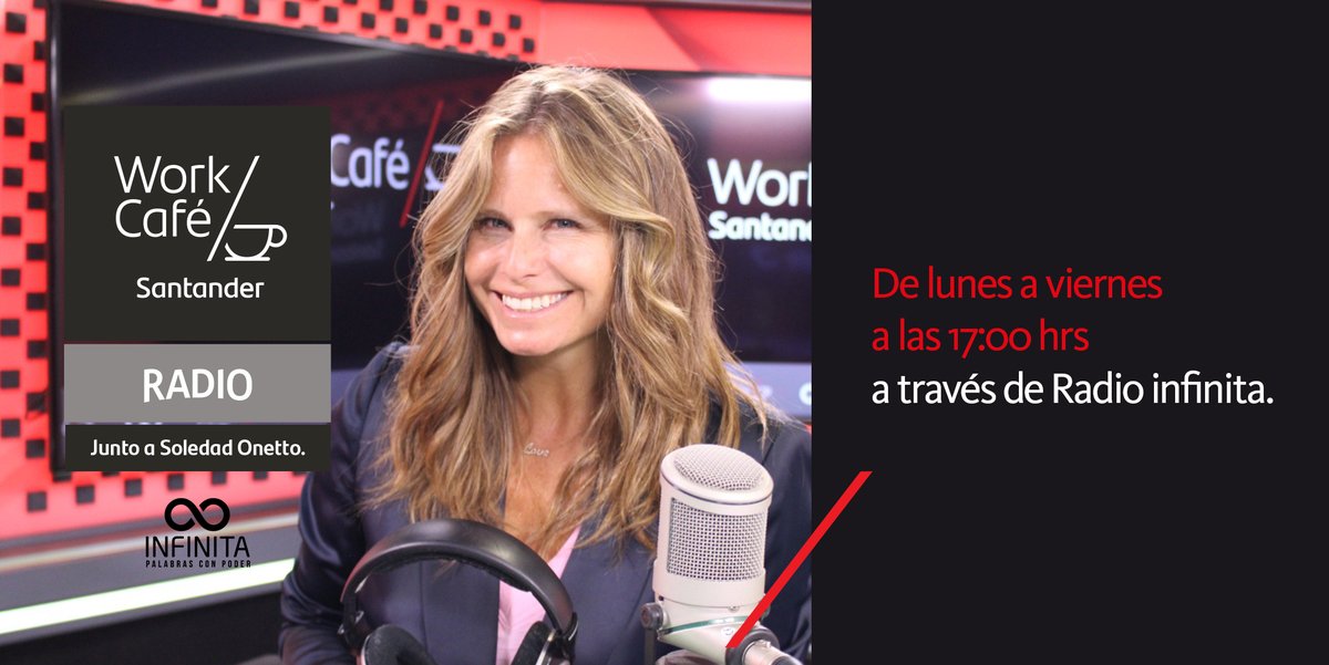 santanderchile's tweet photo. Hoy en #WorkCaféSantander por @InfinitaFM, @SoledadOnetto hablará con Marcial Letelier, director comercial de Avitual; Roberta Sáez, coordinadora ejecutiva de #BrainChile; Eduardo Bentjerodt, co founder y chief business officer de Ditucí. https://t.co/etxtWFzFMA