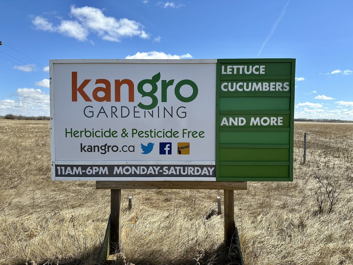 Our farm store is open for the season! We are open Monday through Friday from 11am until 6pm. We are located 10km West of Yorkton on Highway 52.

This week we will have lots of lettuce, kale, chard and collard greens as well as some mini and Japanese cucumbers.