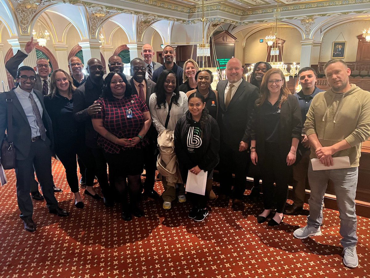 LCLC inside the State House of Representatives advocating for services and supports for people out of custody pre-trial through our Community Release with Support program (CRwS). Rep Lakesia Collins and former State Rep Art Turner Sr. were also present.