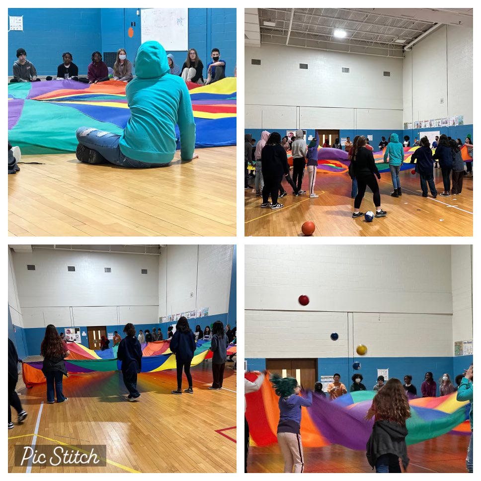 Ms. Jacobs having some fun exploring waves with her 7th grade science class. They’re all learning &amp; having fond memories of elementary PE class 🤣 #Letsplay <a href="/OMMNAACPS/">OldMillNorth</a> <a href="/AACPSRightStart/">AACPSRightStart</a>