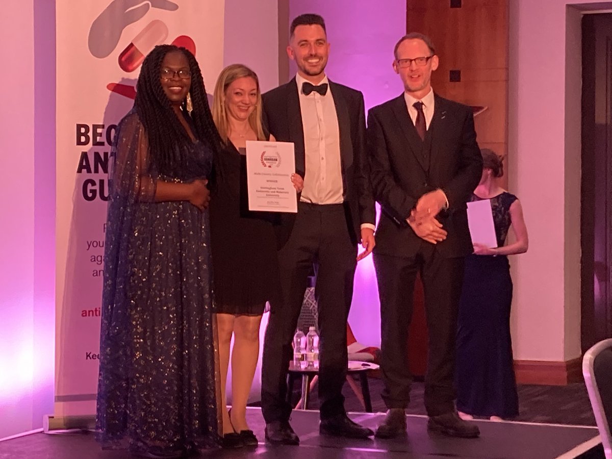 2nd  #antibioticguardianaward to @ClaireBrandish1 and team #AntibioticGuardian #AMR