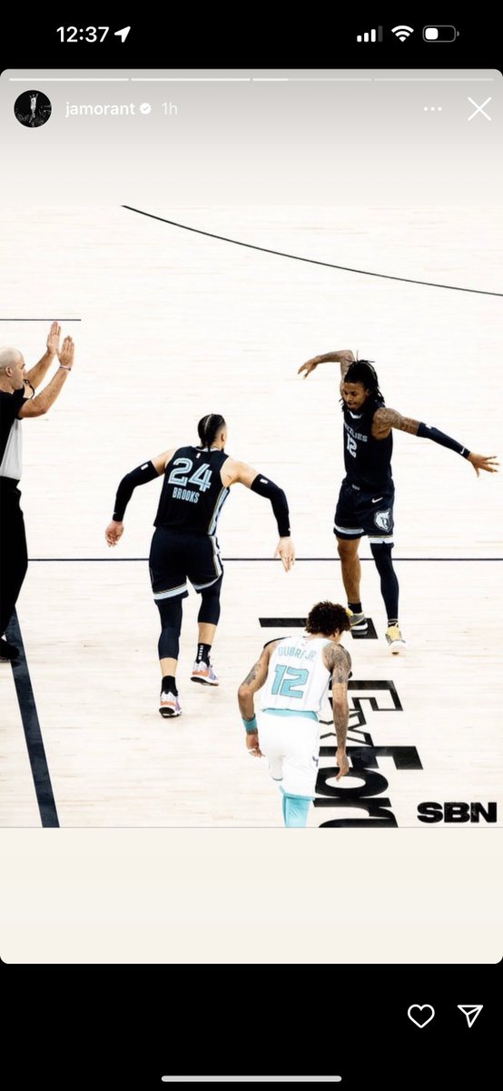 clarkcashes's tweet photo. Ja Morant tells the random farewell on instagram with no @ tag in sight🫡🫡🫡🫡🫡 https://t.co/QQ55xSC3Qm