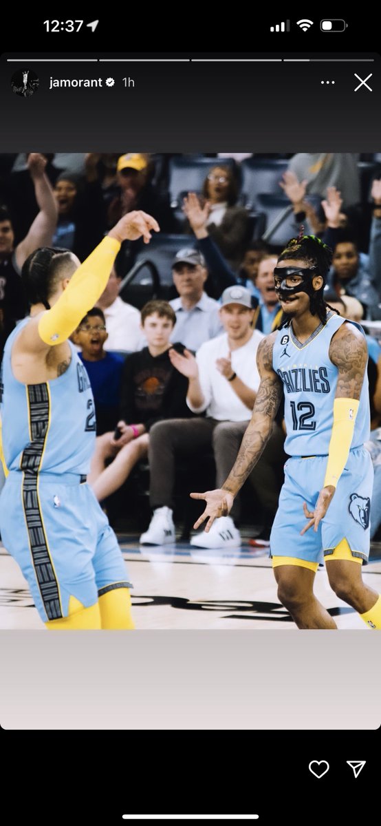 clarkcashes's tweet photo. Ja Morant tells the random farewell on instagram with no @ tag in sight🫡🫡🫡🫡🫡 https://t.co/QQ55xSC3Qm