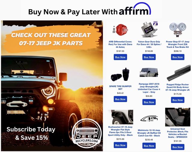 Want to upgrade your Wrangler? Click the links below to start shopping now 🔥

#offroad  #Jeepjeep #jeepparts #jeepgladiator  #classicjeeps #jeeppickup #jeepoffroad #overlanding #automotiverestoration #wrangler #jeepjk #wranglerjk #jkwrangler #jeepwrangler #jeepwranglerjk