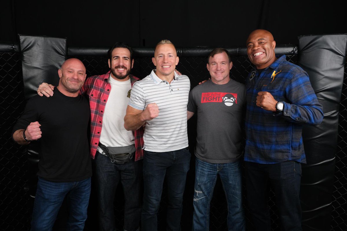 FTLOMMA1's tweet photo. 5 of the greatest at For the Love of MMA @GeorgesStPierre @MattSerraUFC @kennyflorian @SpiderAnderson #fortheloveofmma https://t.co/iqMYjDpxhe