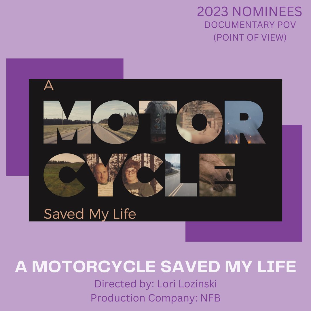 yorktonfilm's tweet photo. "A Motorcycle Saved My Life" directed by Lori Lozinski. https://t.co/proa57mRPo