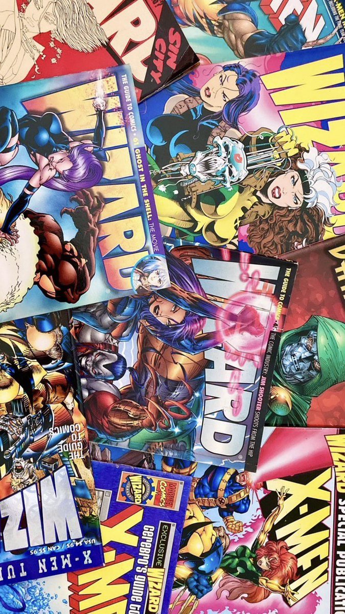 solocommission's tweet image. Looking for a new wallpaper for your phone? Look no further!

I made a #WizardMagazine wallpaper that you can use. Your Welcome.

I never get tired of these magazines and the way they transport me right back to my childhood 🥰