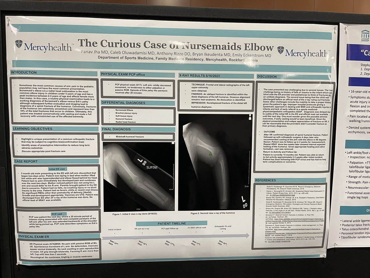 ChoplifeDoctor's tweet image. Had a great time with my poster presentation at #amssm2023 #SportsMedicine