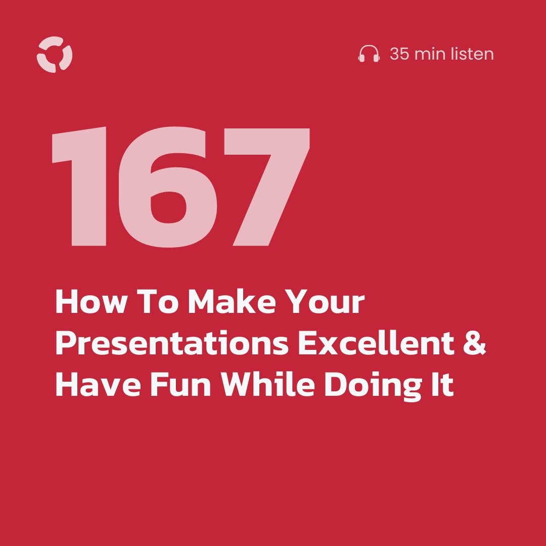 Everybody does presentations, right? 

Check out our latest podcast episode where we share our 5 key ingredients that you need to cook up an excellent presentation, captivate the audience with your stage presence, and have fun while you’re doing it!

publichealthinsight.buzzsprout.com/1023340/127651…