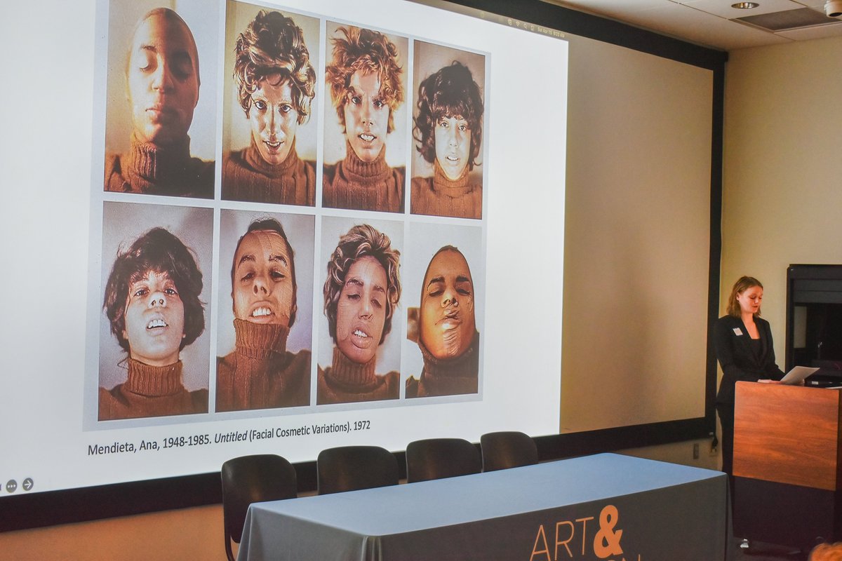 In April, two students of Prof. Florencia San Martin's presented at the Intercollegiate Art History Symposium at Kutztown U.

Hallie Wilson '23 Double Major in Art History/Art presented Facial Cosmetic Gender, Beauty and Society in the Work of Ana Mendieta

#lehighu #arthistory