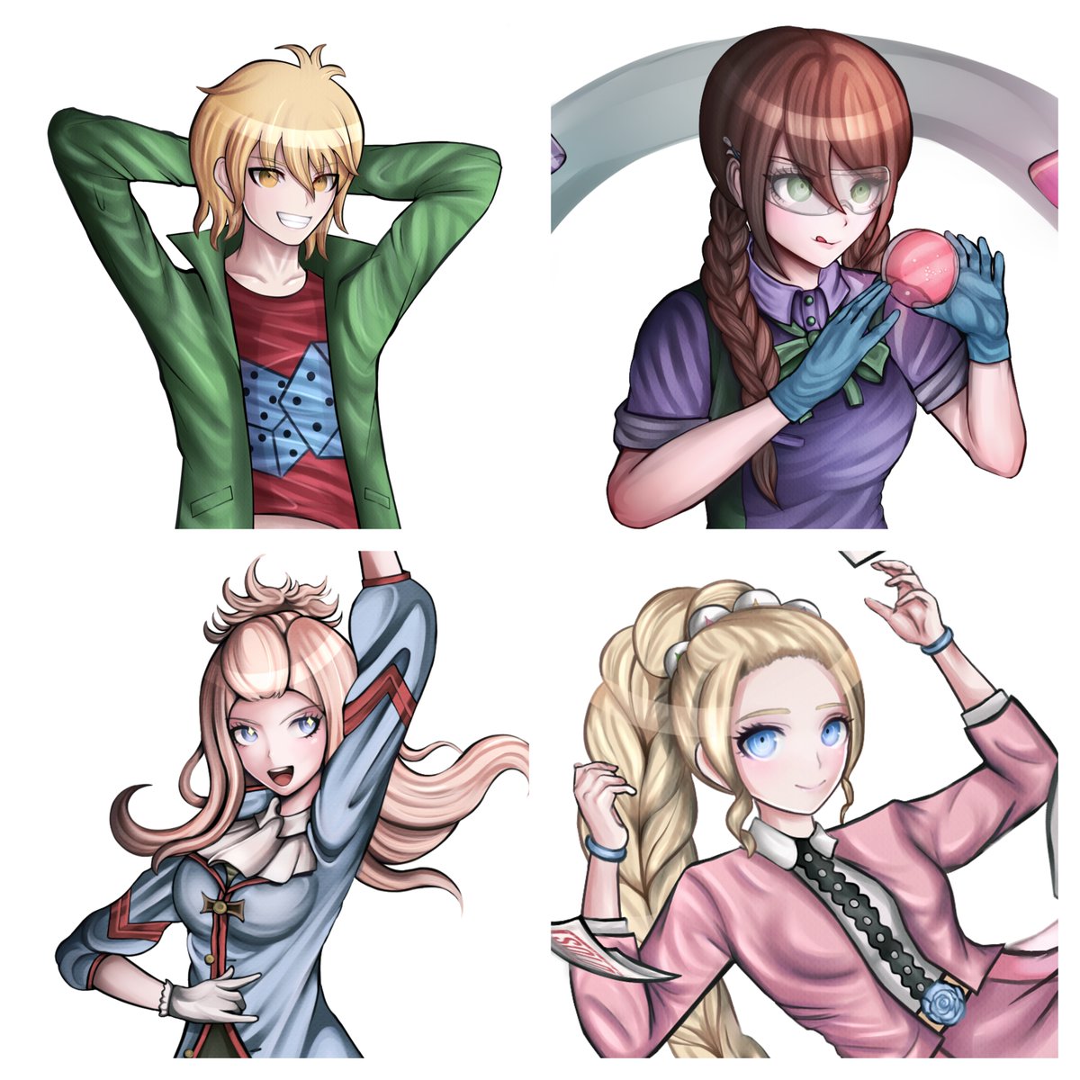 Danganronpa_4's tweet photo. Sprites for Danganronpa 4 by @markchuart so far! Who will be next? https://t.co/FuDwremvyB