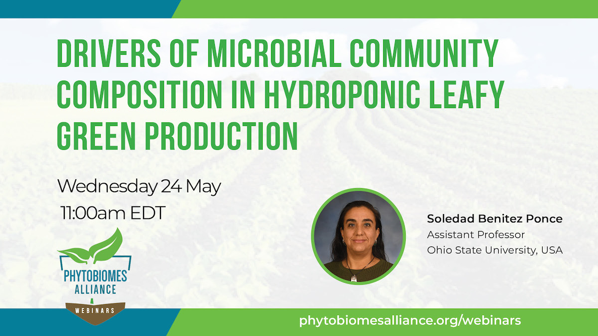 Join us for @msbenitezponce webinar where she will talk about system design and community composition in hydroponic farms

🗓️Wednesday 24 May
⏲️ 11:00am EDT, 5:00pm CEST
Registration attendee.gotowebinar.com/register/88480…