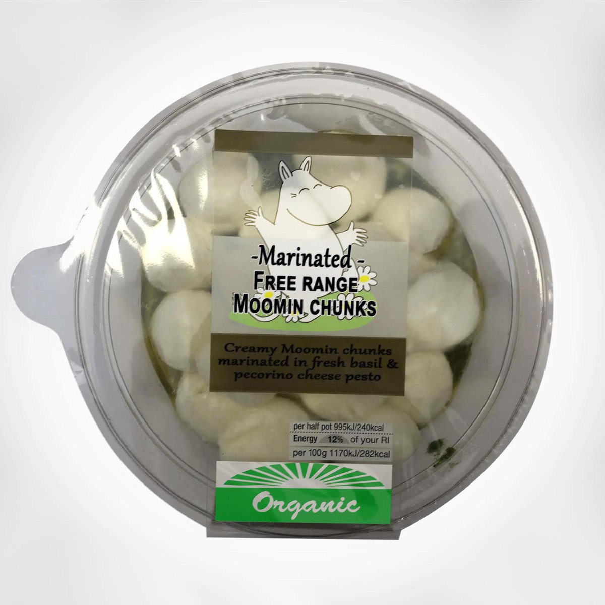 YachiAbunai's tweet image. #Gourmet #Moomin #Mozarella #freerange #organic #Muumi